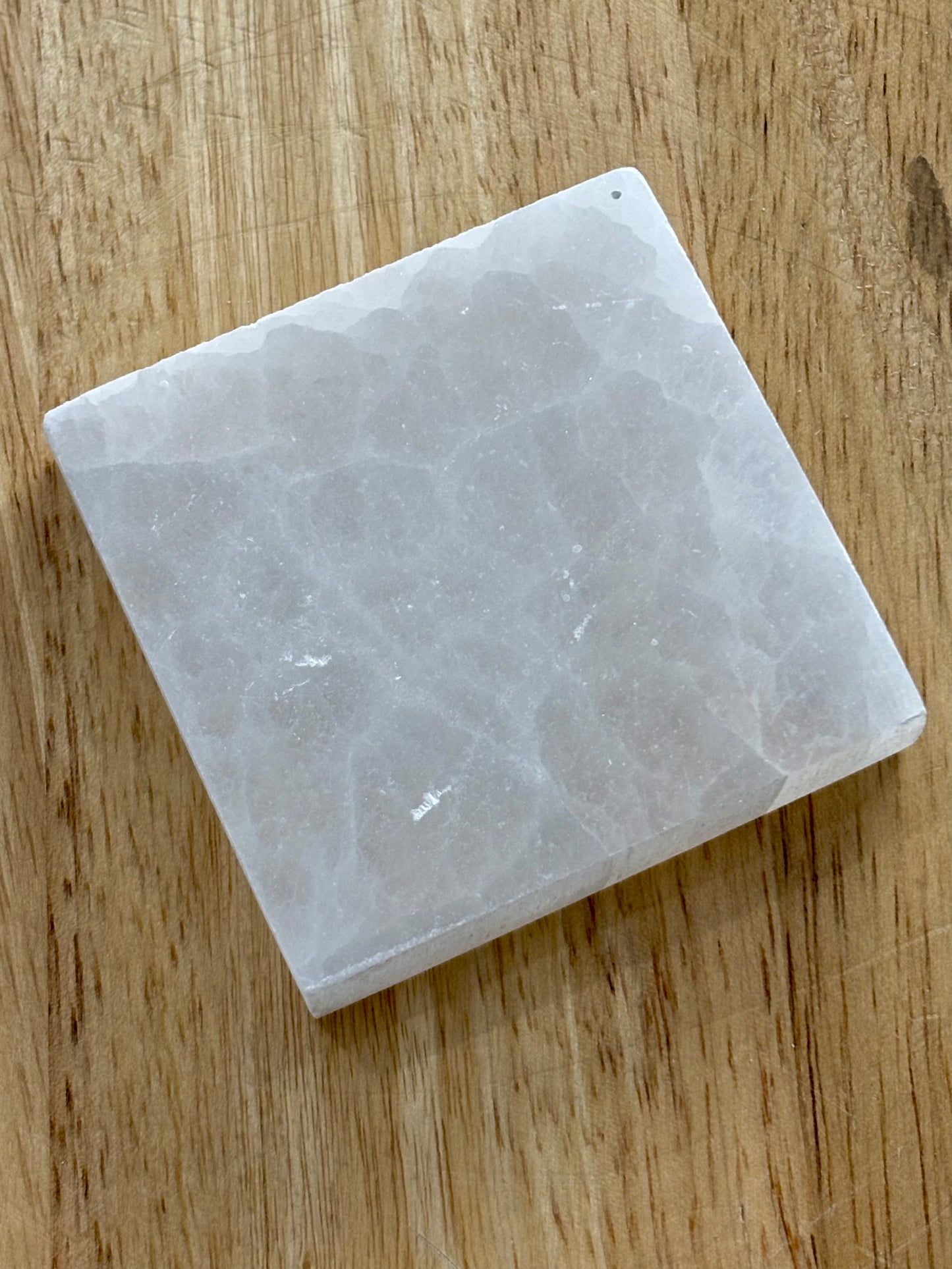 Selenite 7cm Square Plate