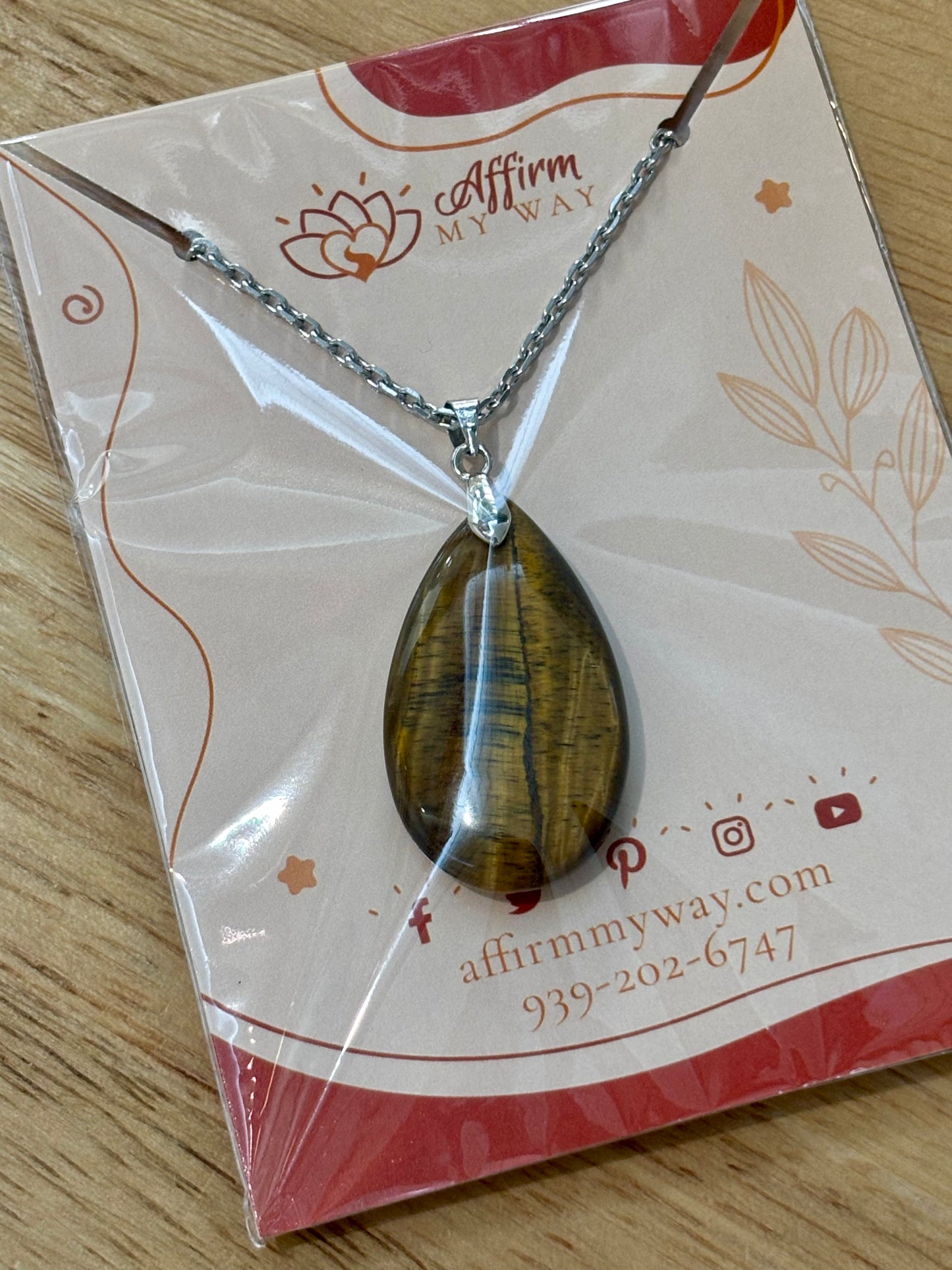 Tiger Eye SS Necklace