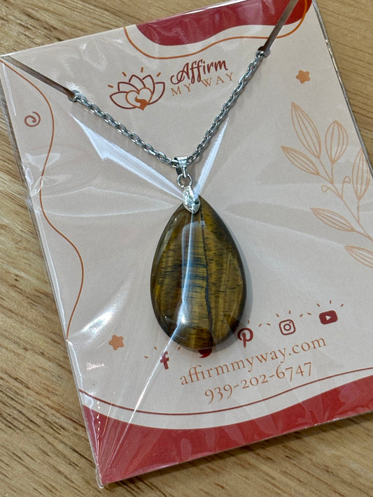 Tiger Eye SS Necklace