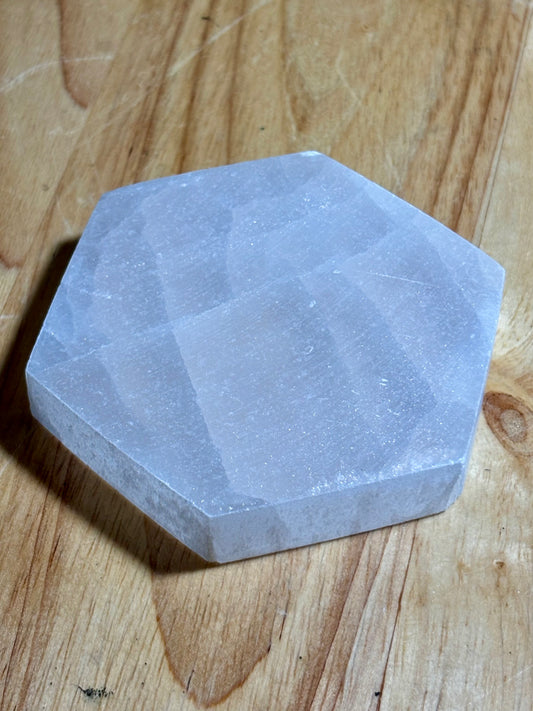 Selenite- Hexagon 3in.