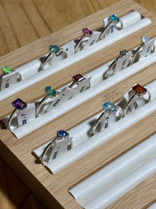 S925 Faceted Ring