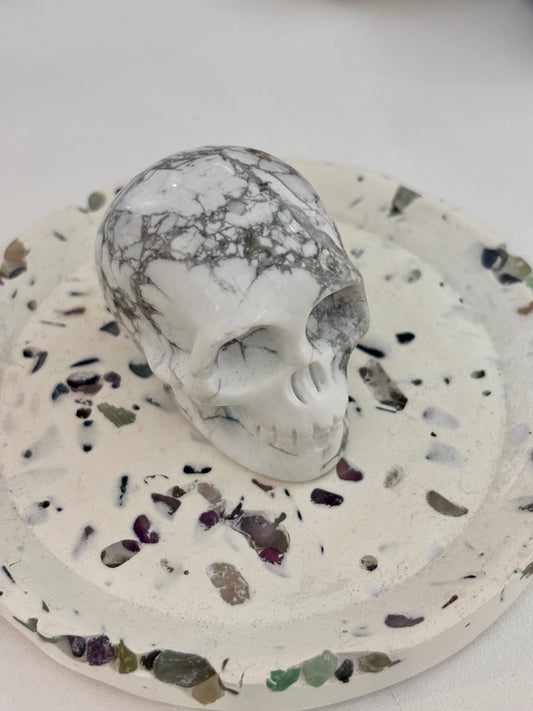 Howlite Skull