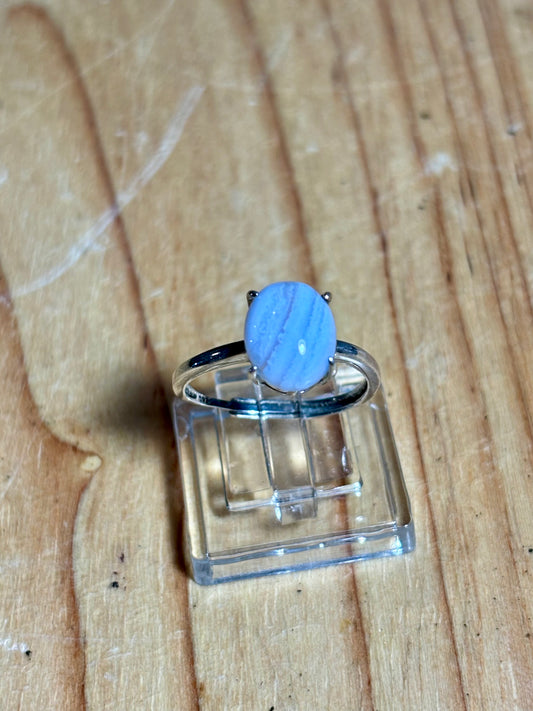 Blue Lace Agate S925 Ring