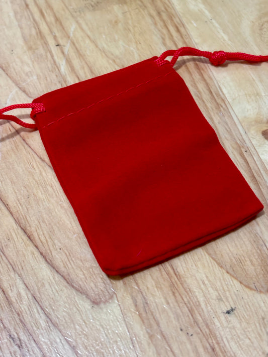 Red Velvet Pouch 9x7cm