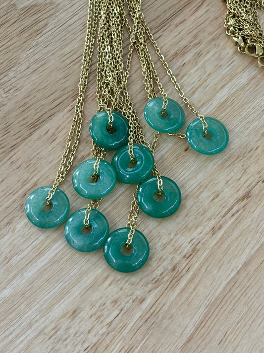 SS Malaysia Jade Donut Necklace