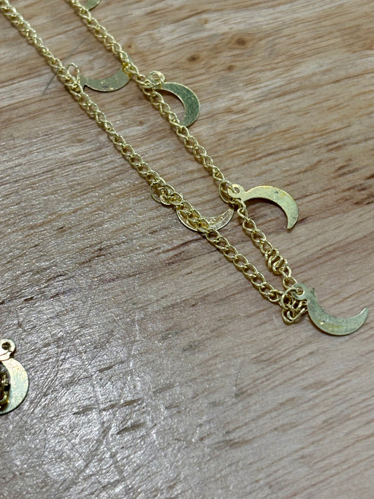 18kCopper Moon Necklace
