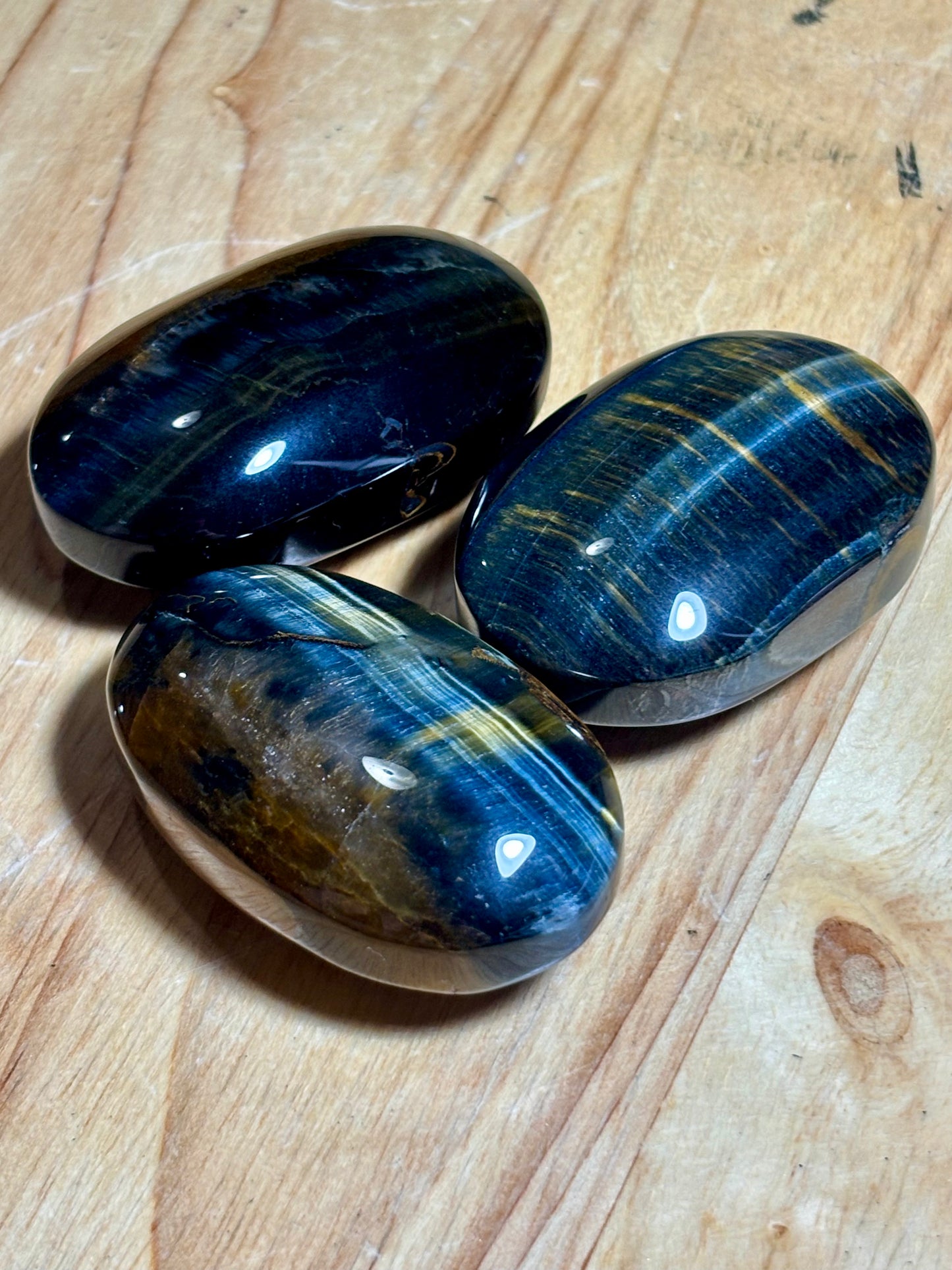 Hawks Eye / Blue Tiger Eye Palmstone
