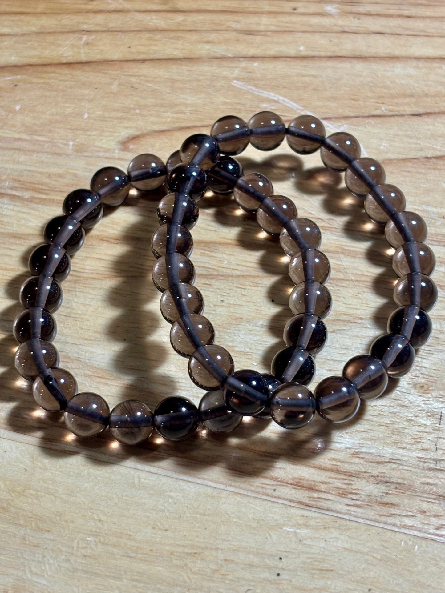 Smoky Quartz 8mm Bracelet
