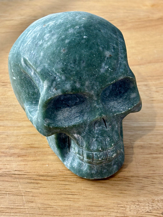 Nephrite Jade Skull