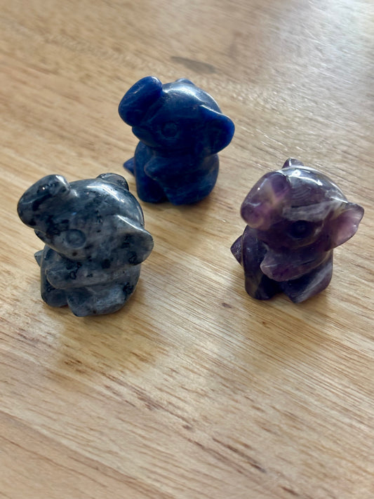 Baby Elephant Carving