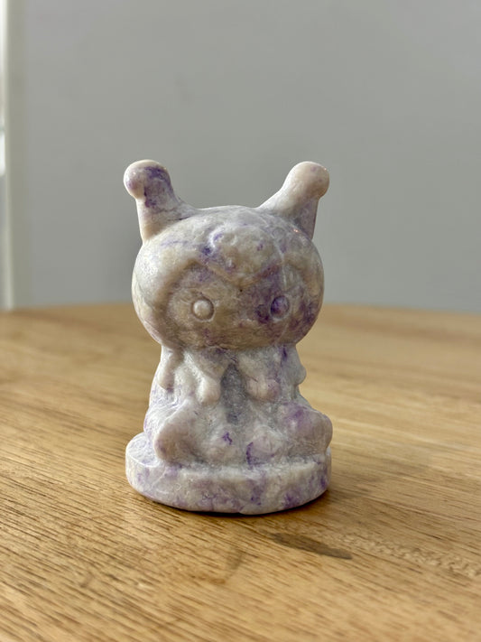Lepidolite Kuromi Carving