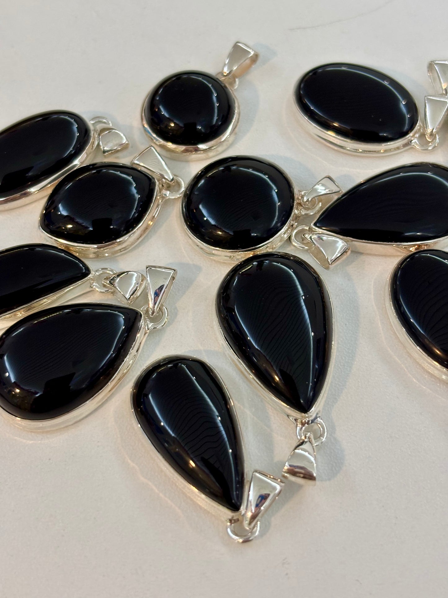 S925 Black Onyx Pendant