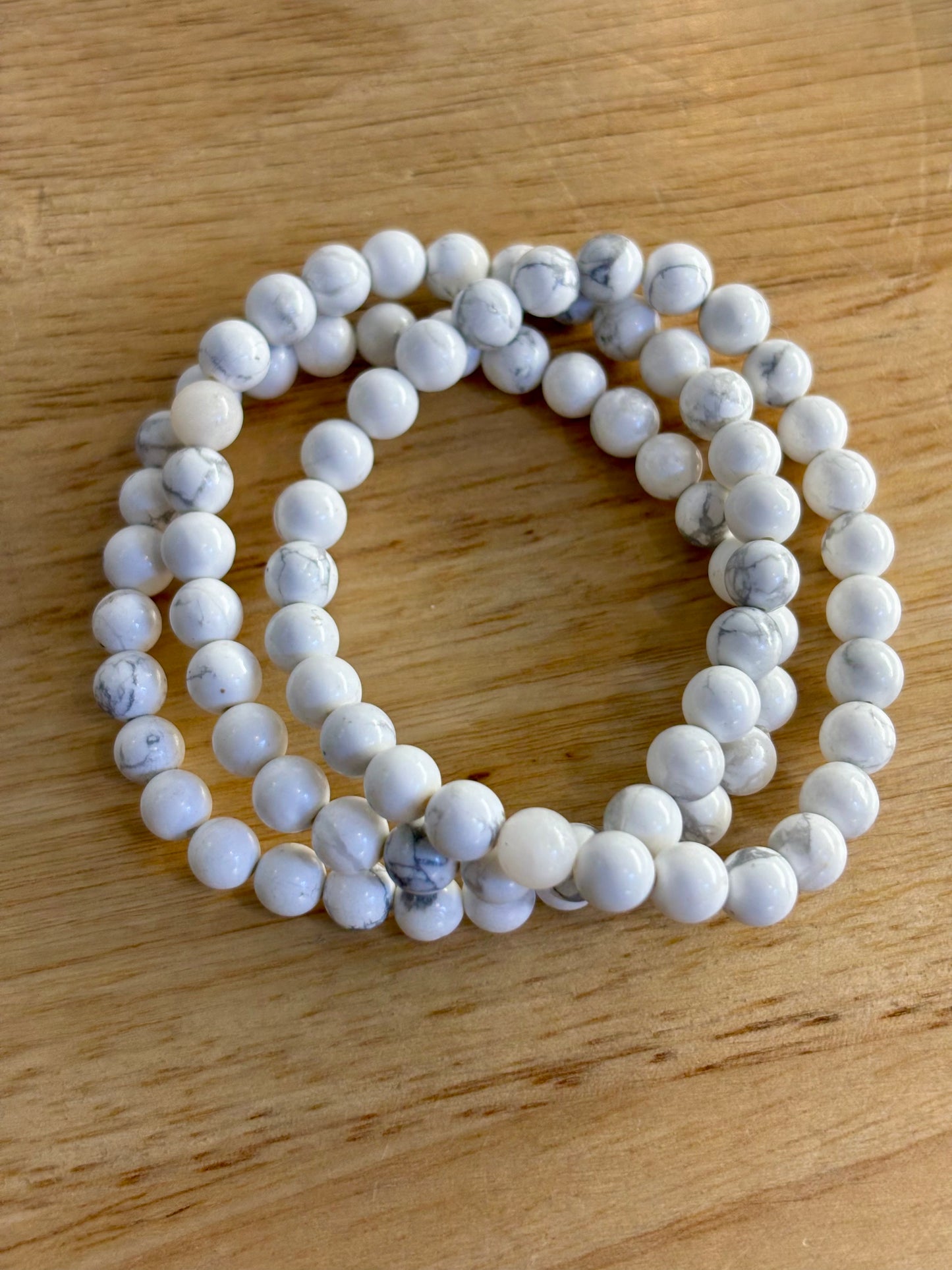 Howlite 6mm Bracelet