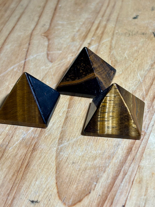 Tiger Eye Pyramid