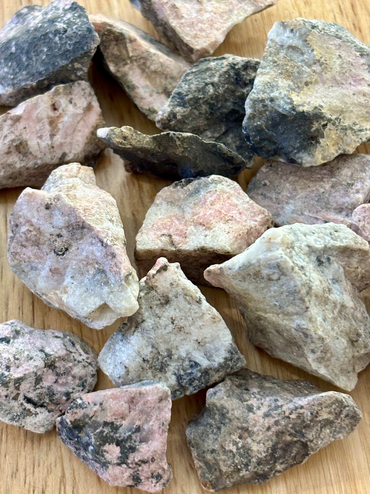 Raw Rhodonite