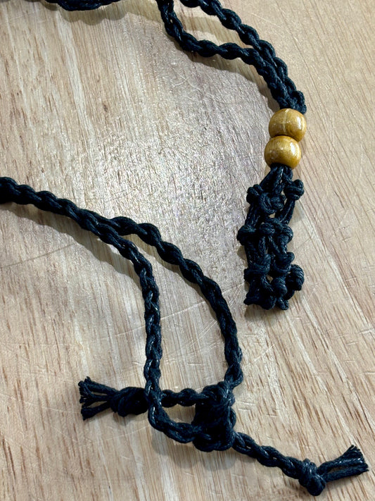 Adjustable Braided Macrame Pouch