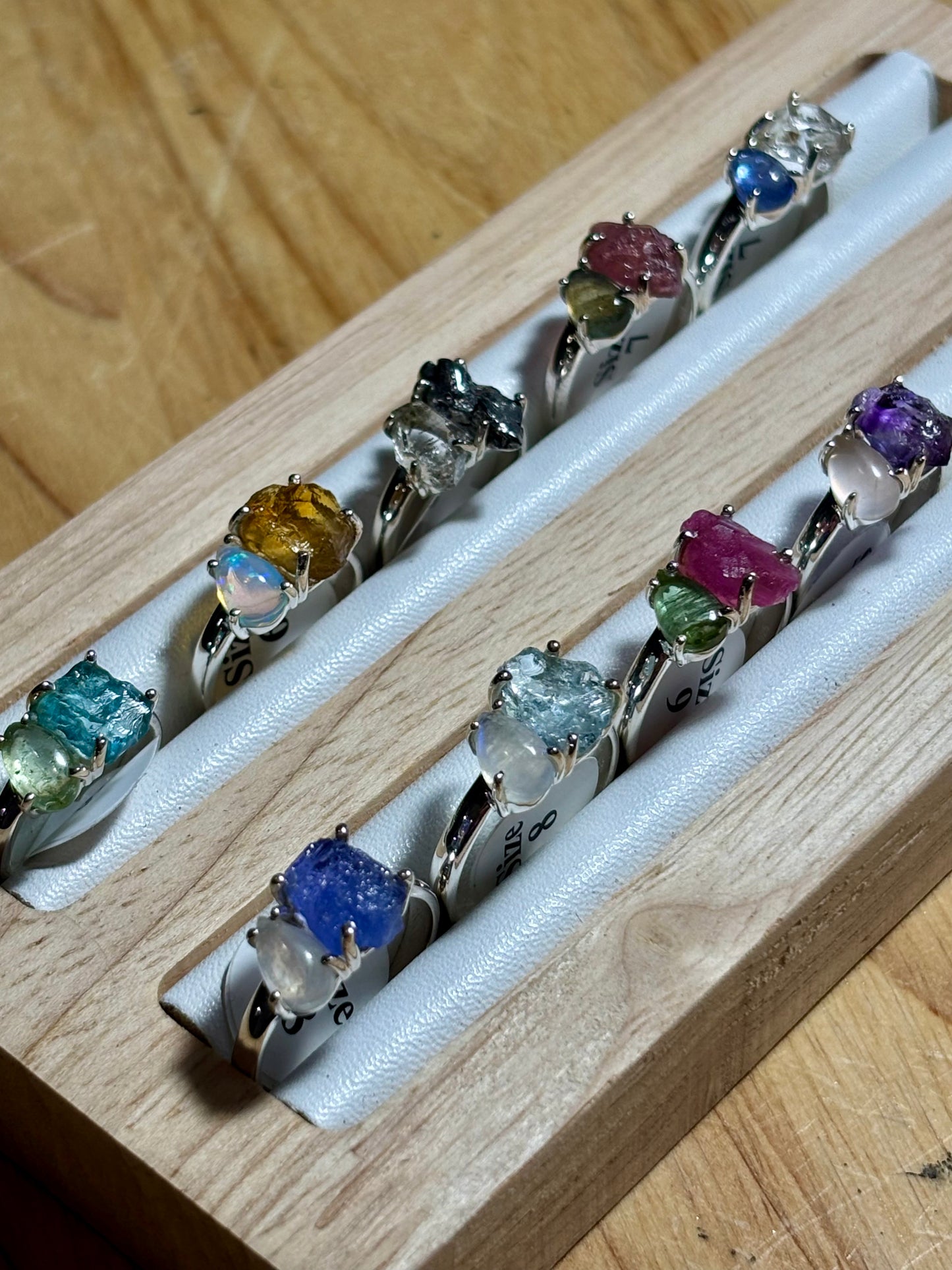 S925 Two Stone Ring
