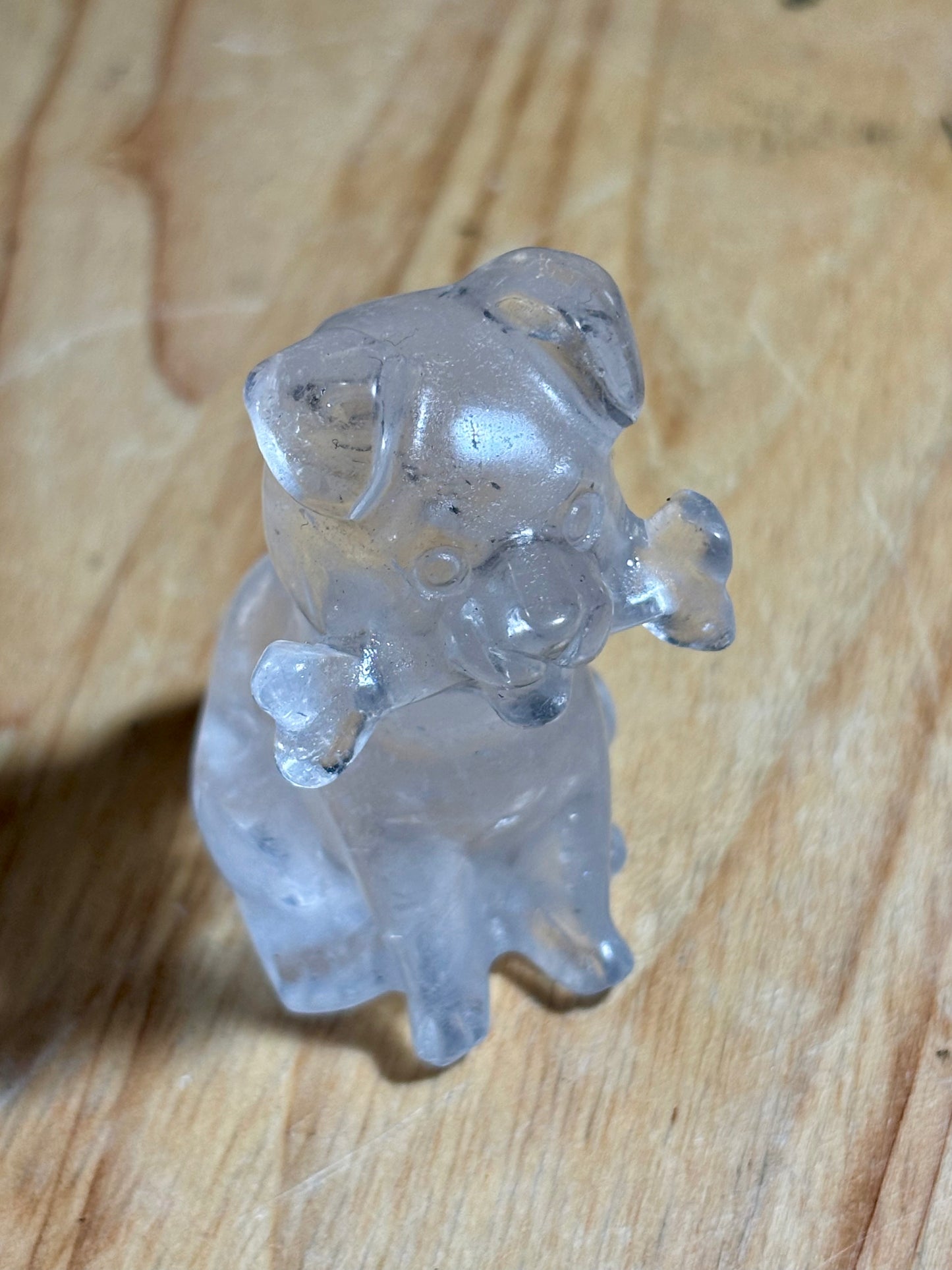 Clear Quartz Dog