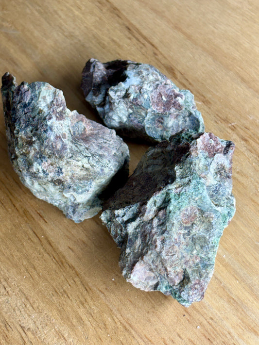 Raw Green Flower Agate