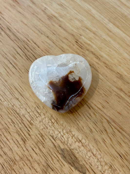 Brown Agate Heart
