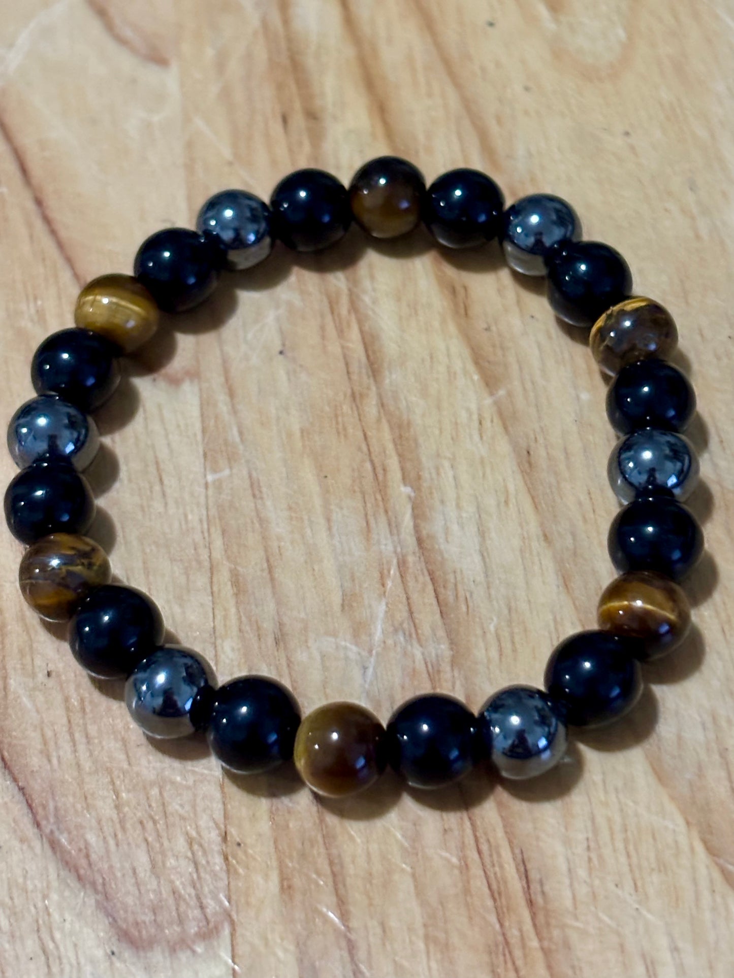 Mens Hematite, Black Obs, Tiger Eye