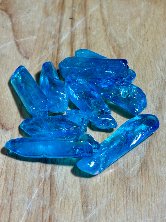 Blue Aura Quartz Point