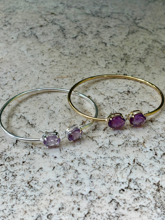 Dual Amethyst Bracelet