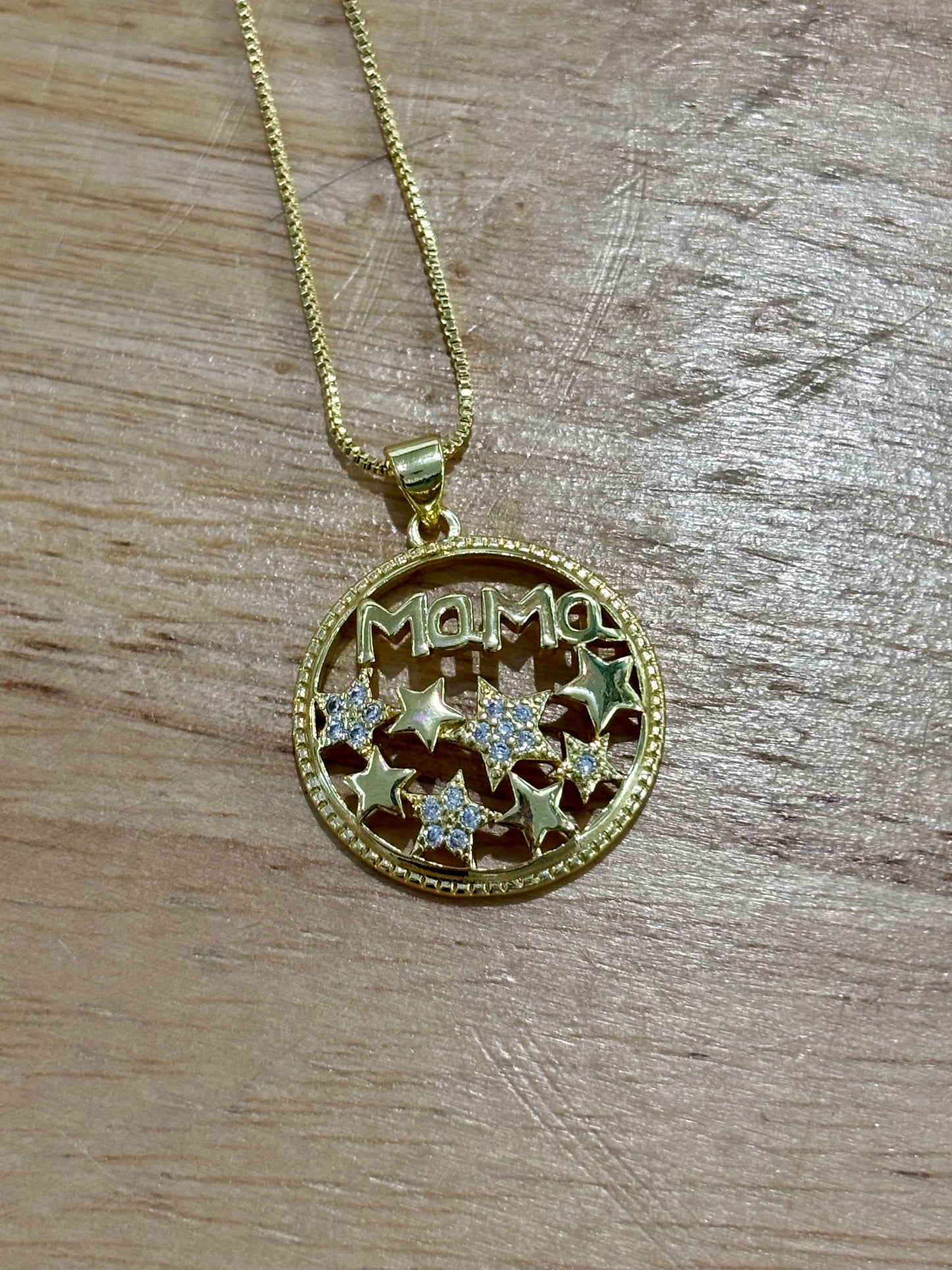 18kCopper Mama Stars Necklace