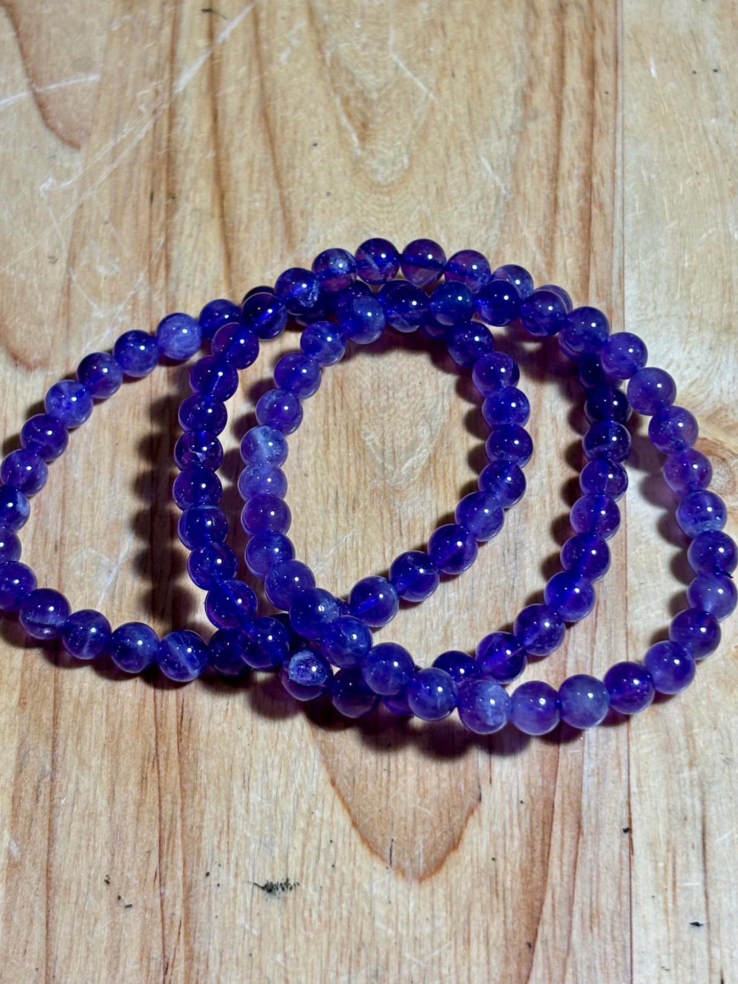 6mm Amethyst Bracelet
