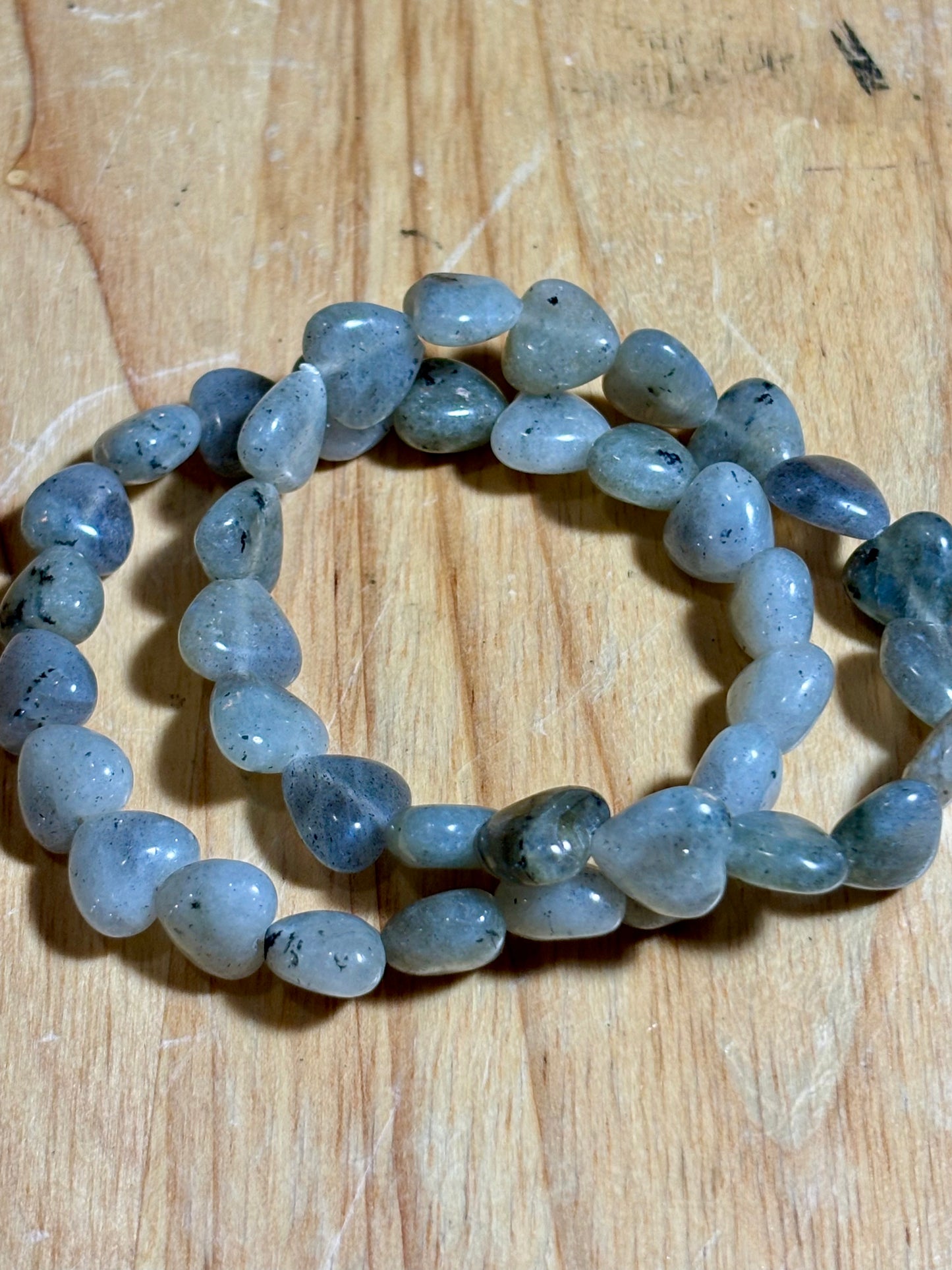 Quartz Heart Bracelet