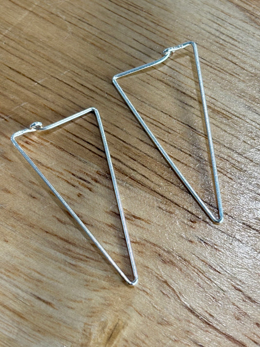 S925 Triangle Earrings
