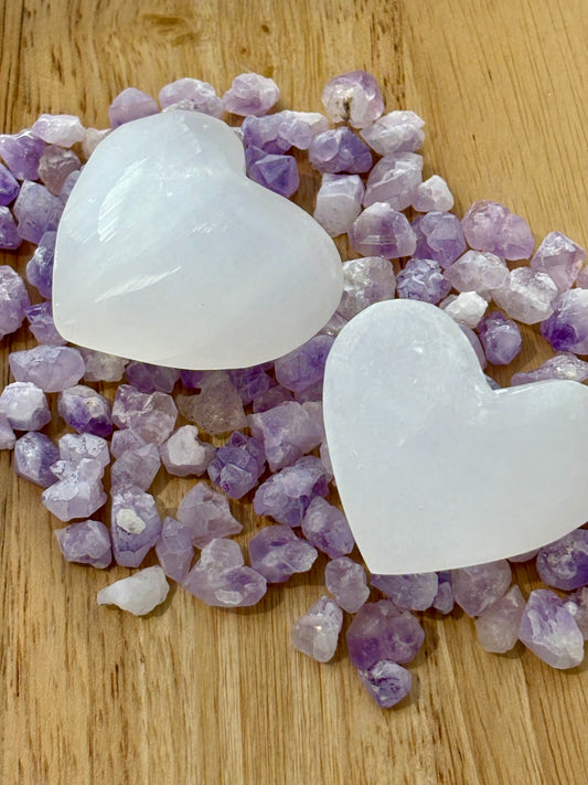 Selenite Heart