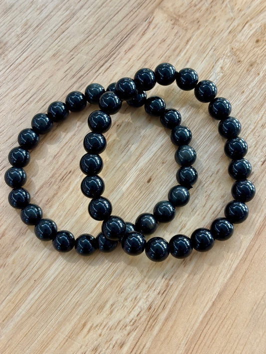 Black Obsidian 8mm Bracelet
