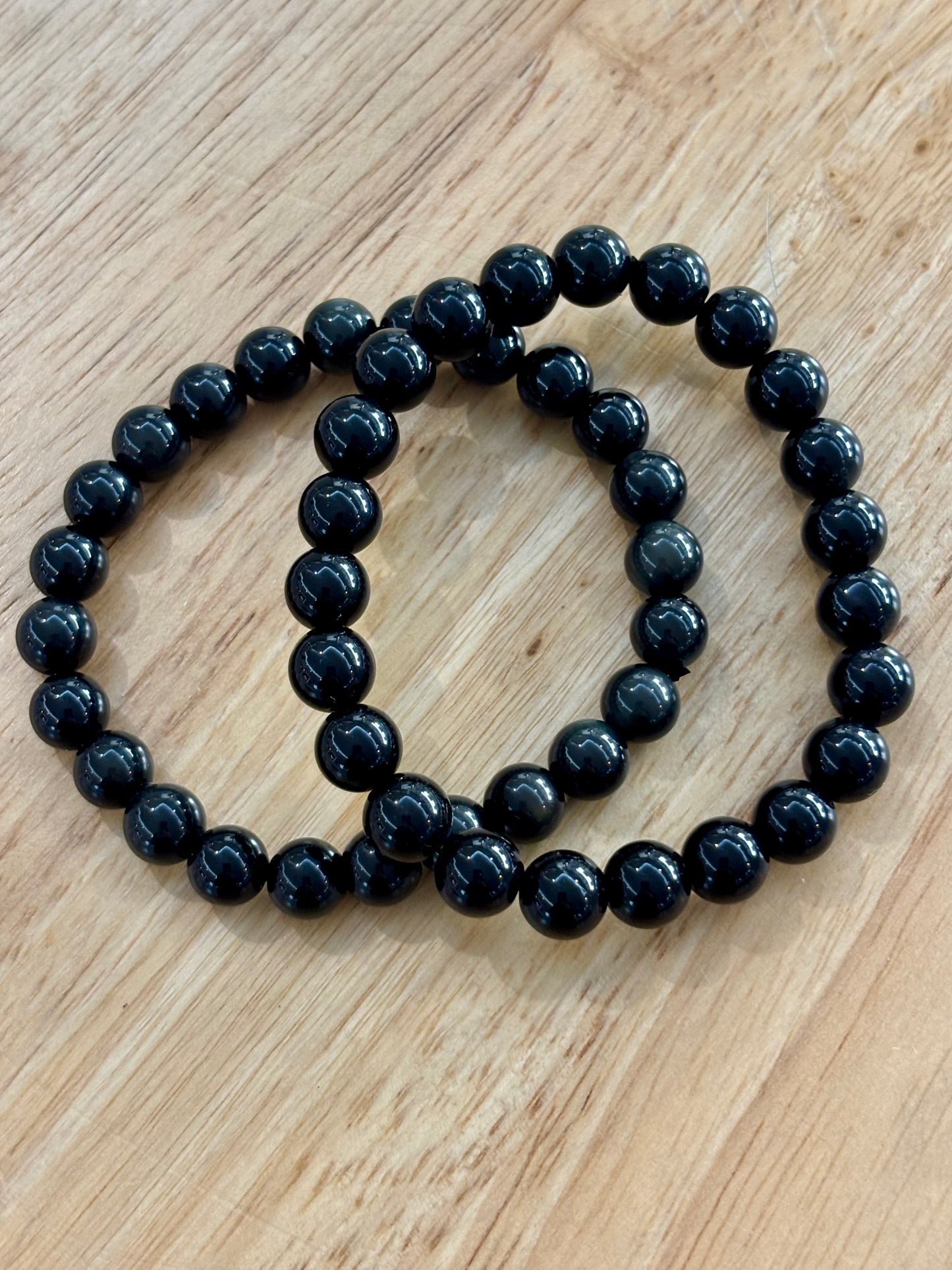 Black Obsidian 8mm Bracelet