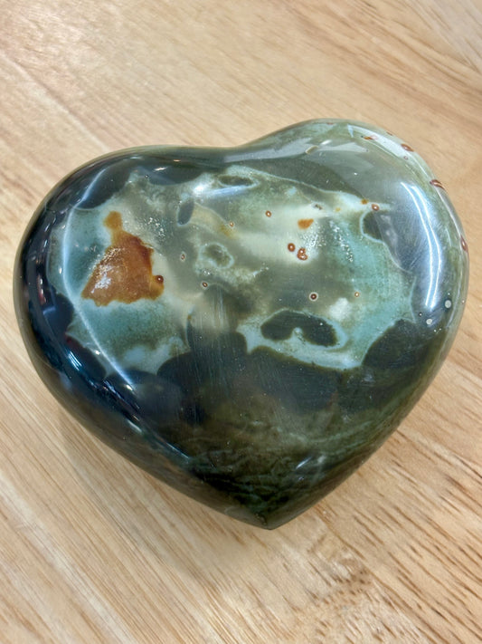 Polychrome Jasper Heart