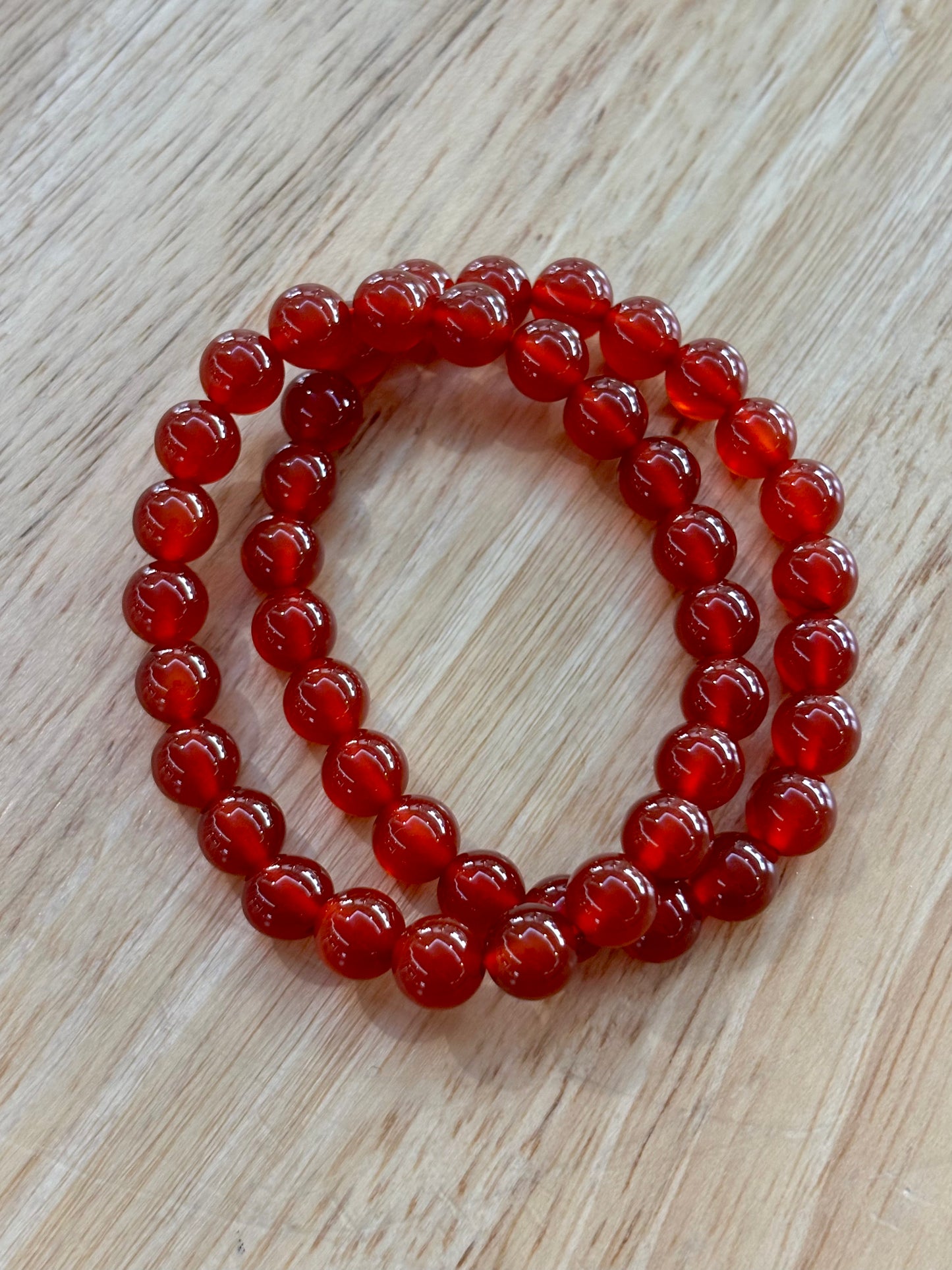 Red Carnelian 8mm Bracelet
