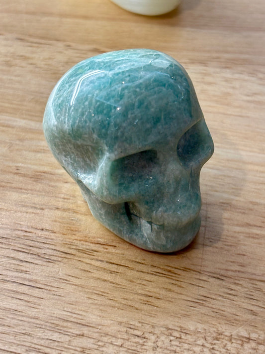 Amazonite Skull