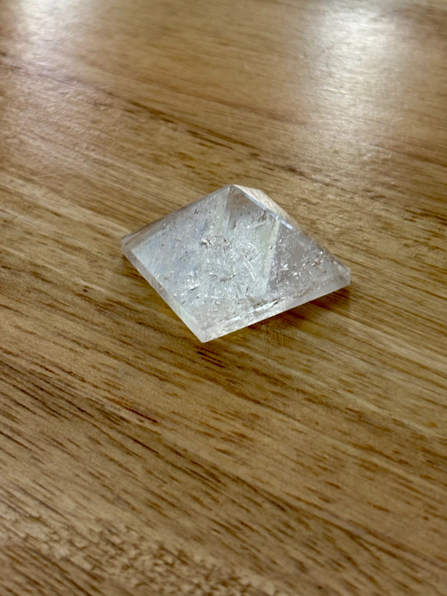Clear quartz pyramid
