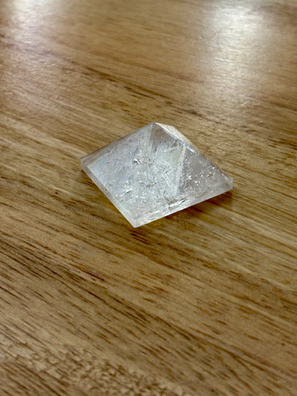 Clear quartz pyramid
