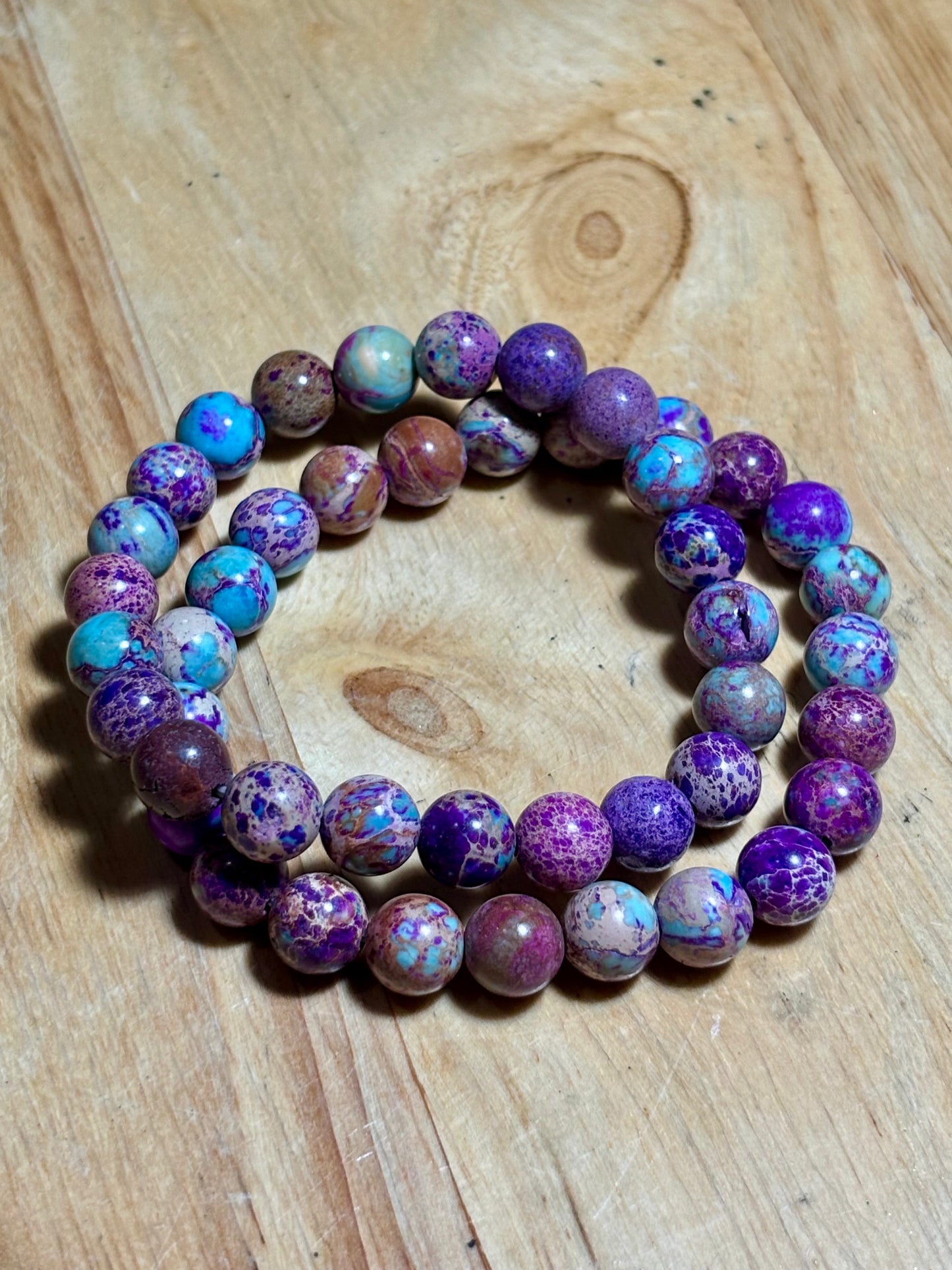 8mm Impression Jasper Bracelet