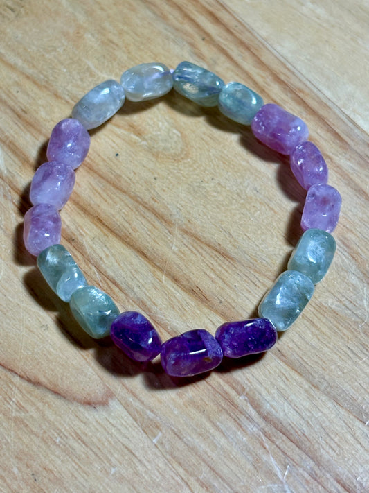 Muscovite & Lepidolite Mica Bracelet