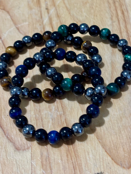 Mens Hematite, Black Obs, Tiger Eye