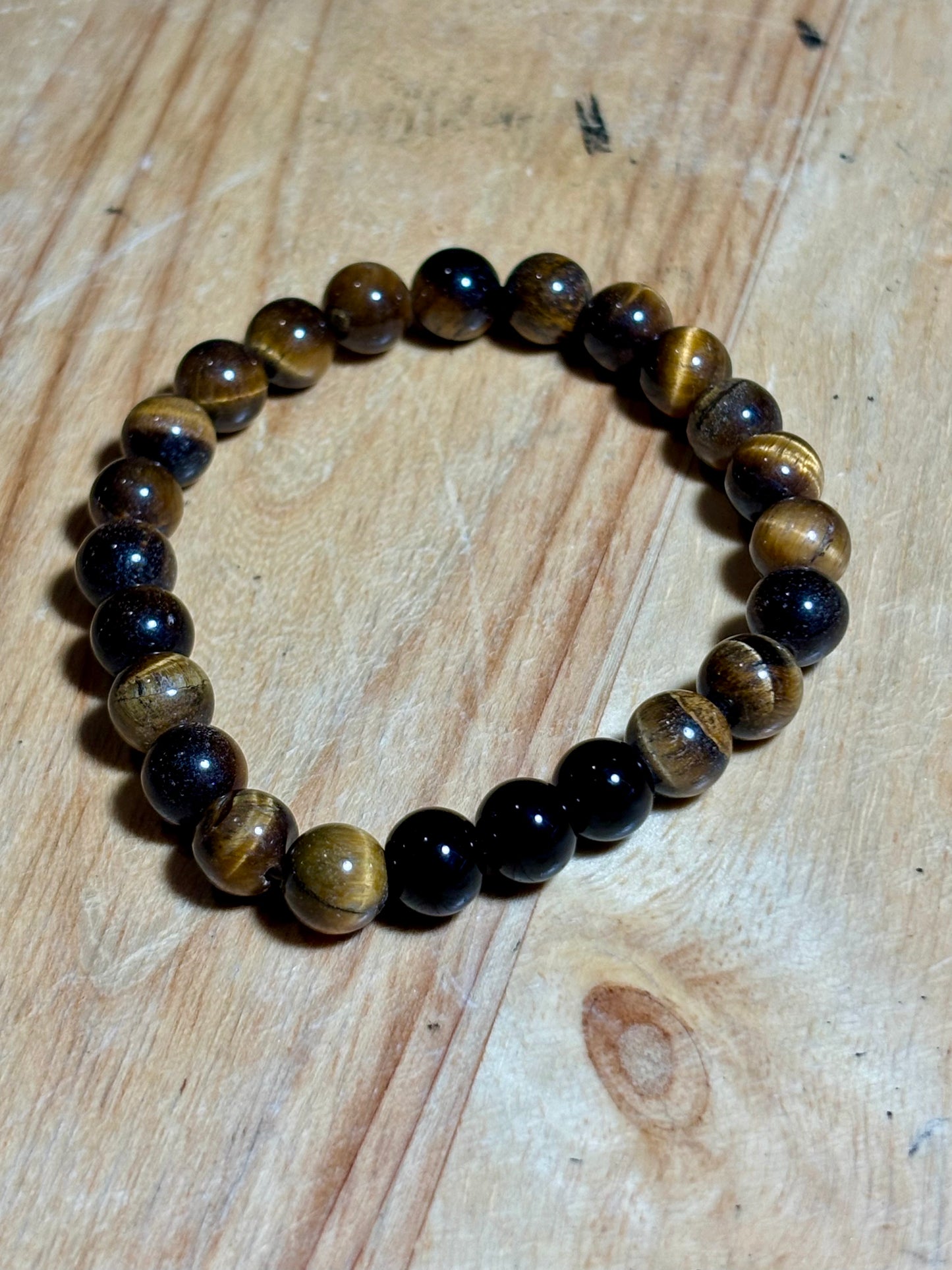 Mens Tiger Eye & Black Obs