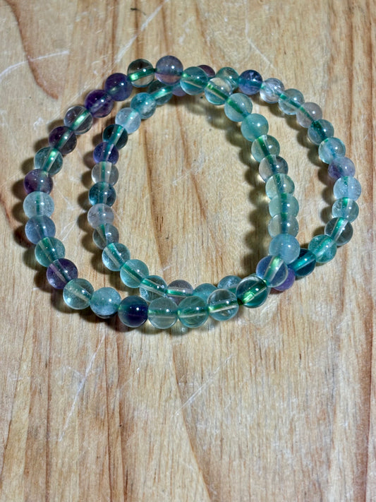 6mm Fluorite Bracelet