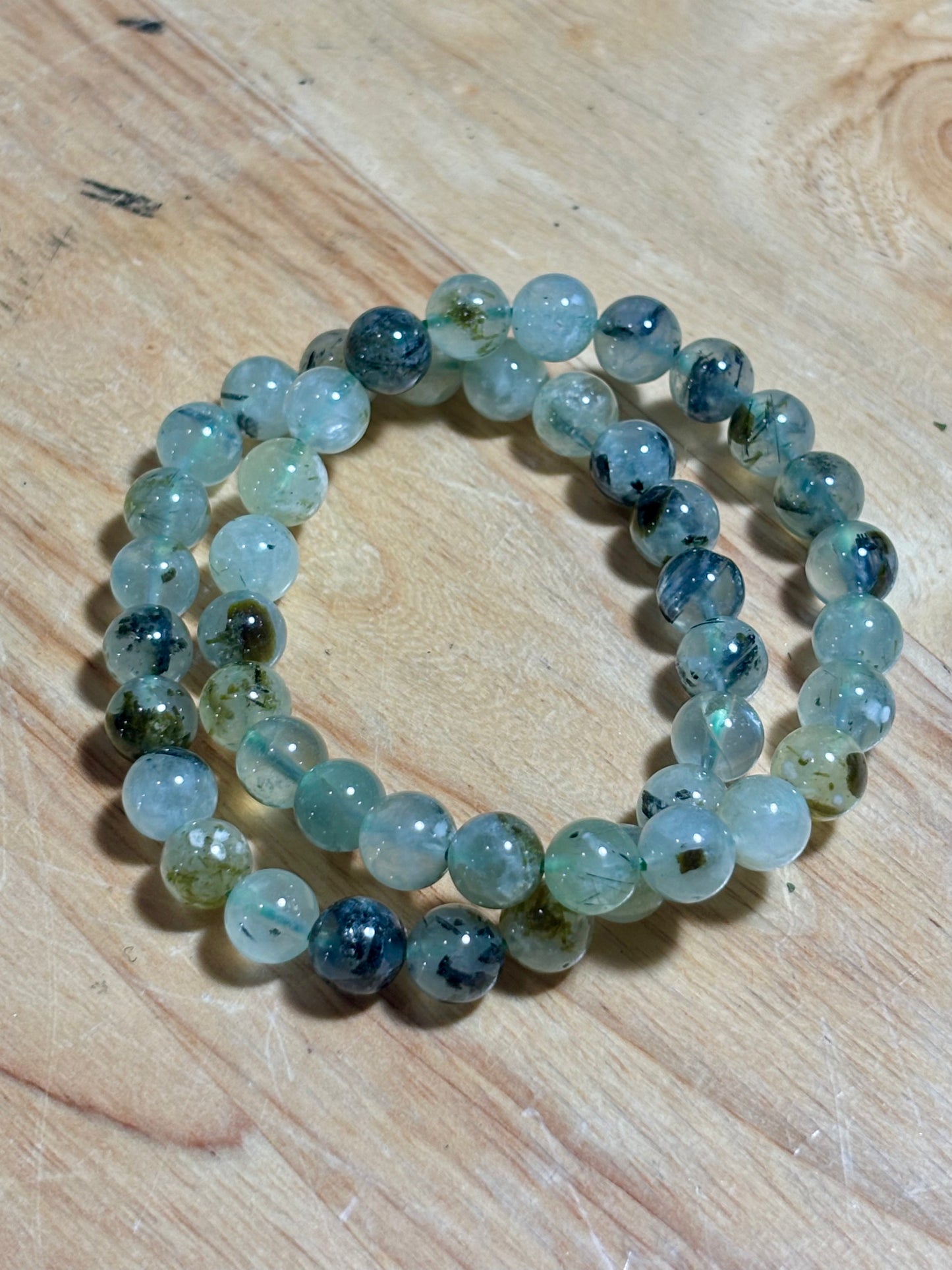 8mm Prehnite Bracelet