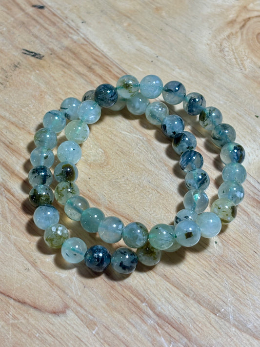 8mm Prehnite Bracelet