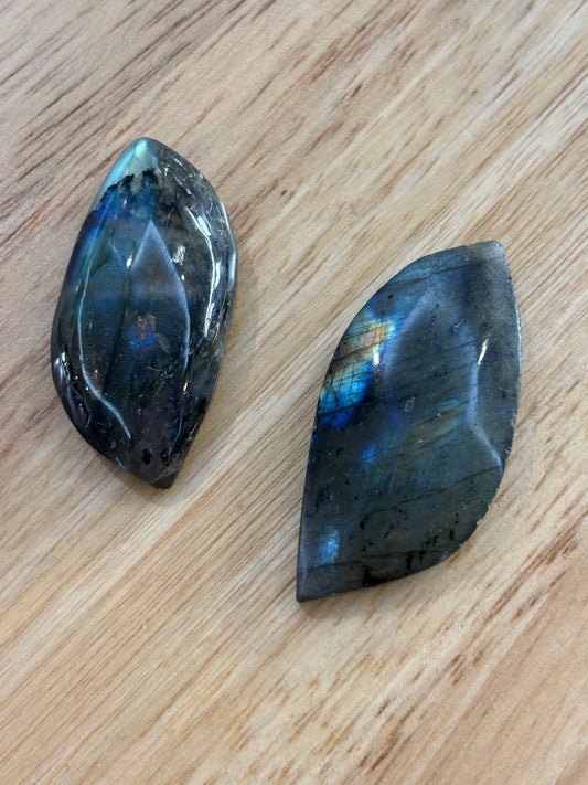 Labradorite Leaf Cabochon