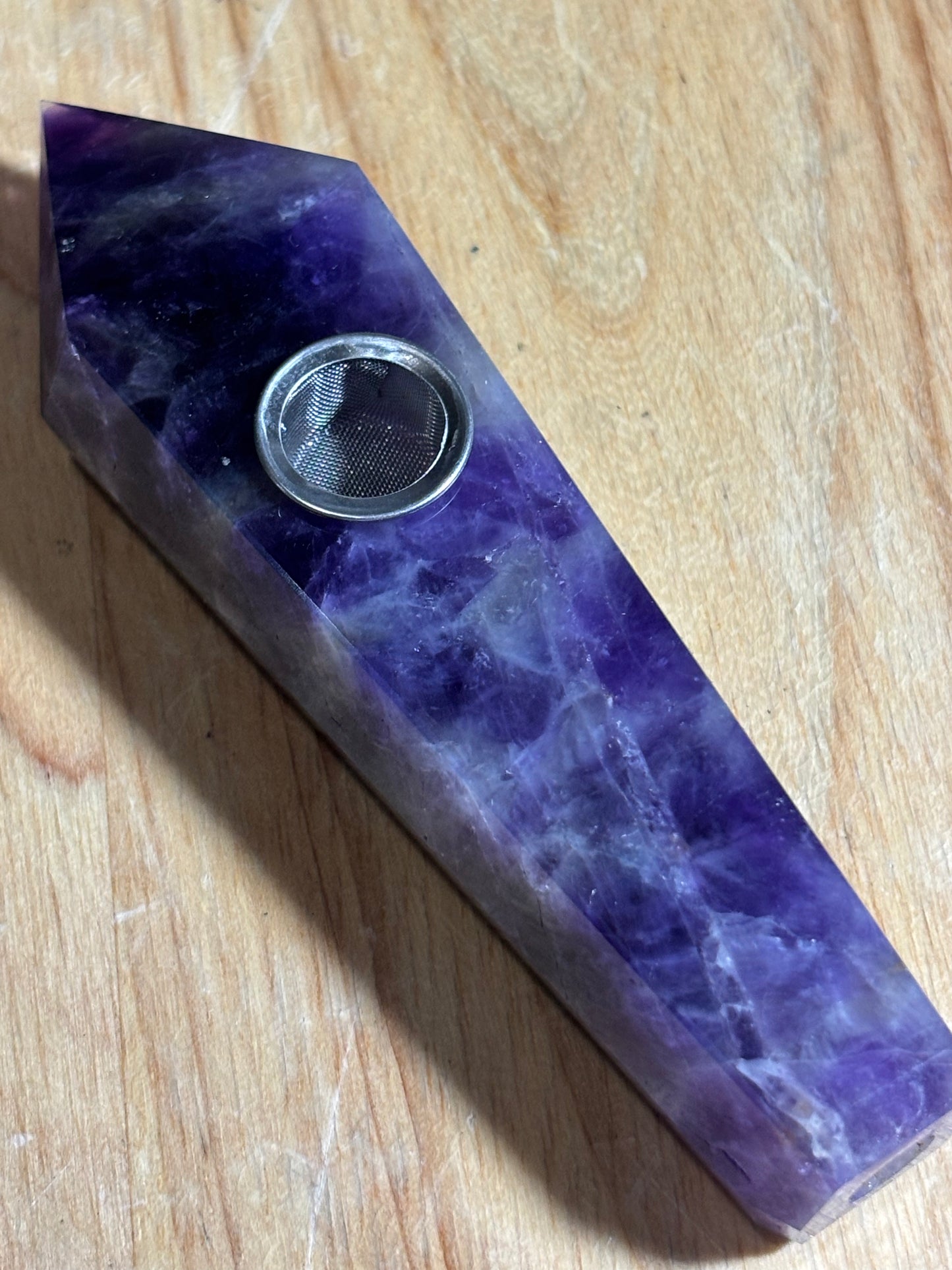 Natural Quartz Smoking Pipe