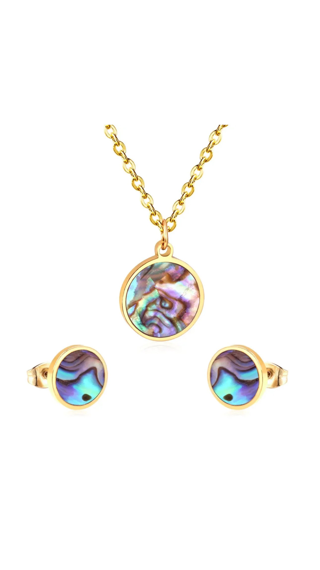 SS Abalone Shell Set